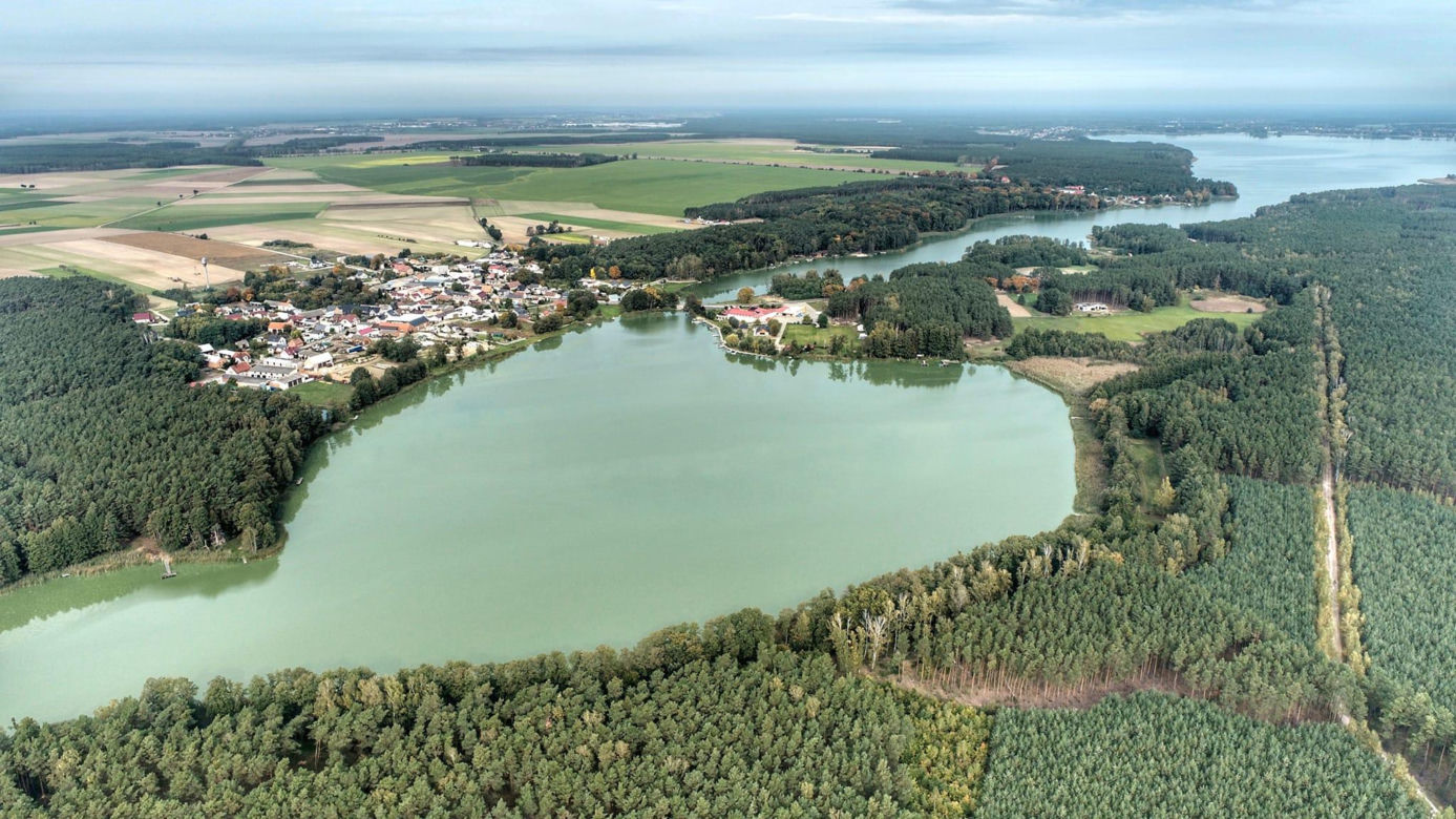 Jezioro Nowowiejskie niedaleko Zbąszynia