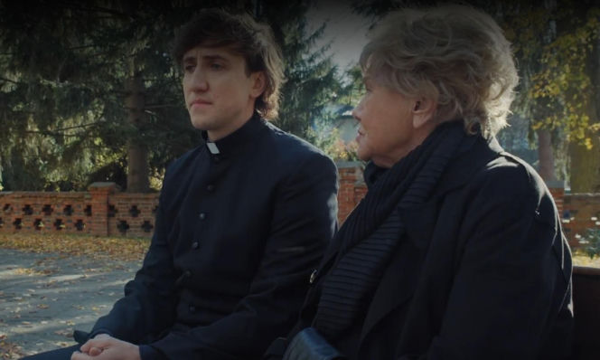 M jak miłość odc. 1910. Ksiądz Grzegorz (Paweł Janyst), Barbara (Teresa Lipowska)