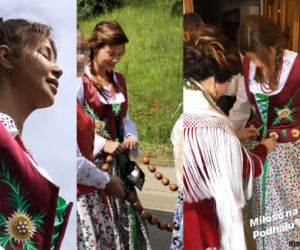 Górniak niosła różaniec