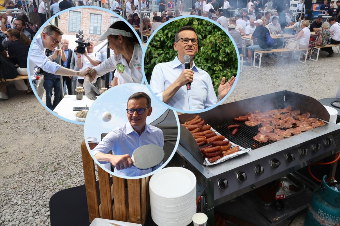 Tak grillował Morawiecki