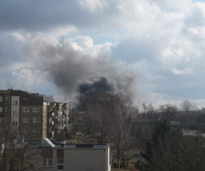 Pożar warsztatu w Sosnowcu