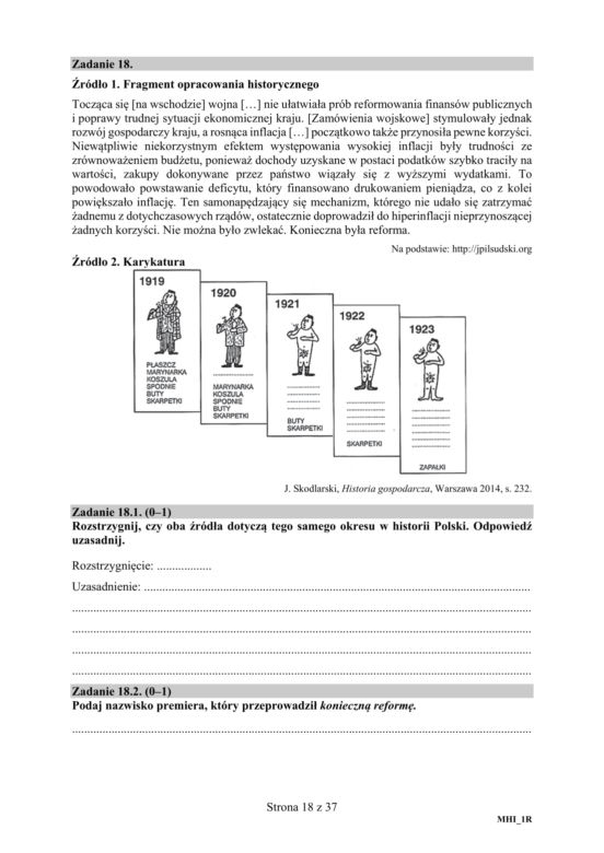 ARKUSZE CKE - Matura historia 2019