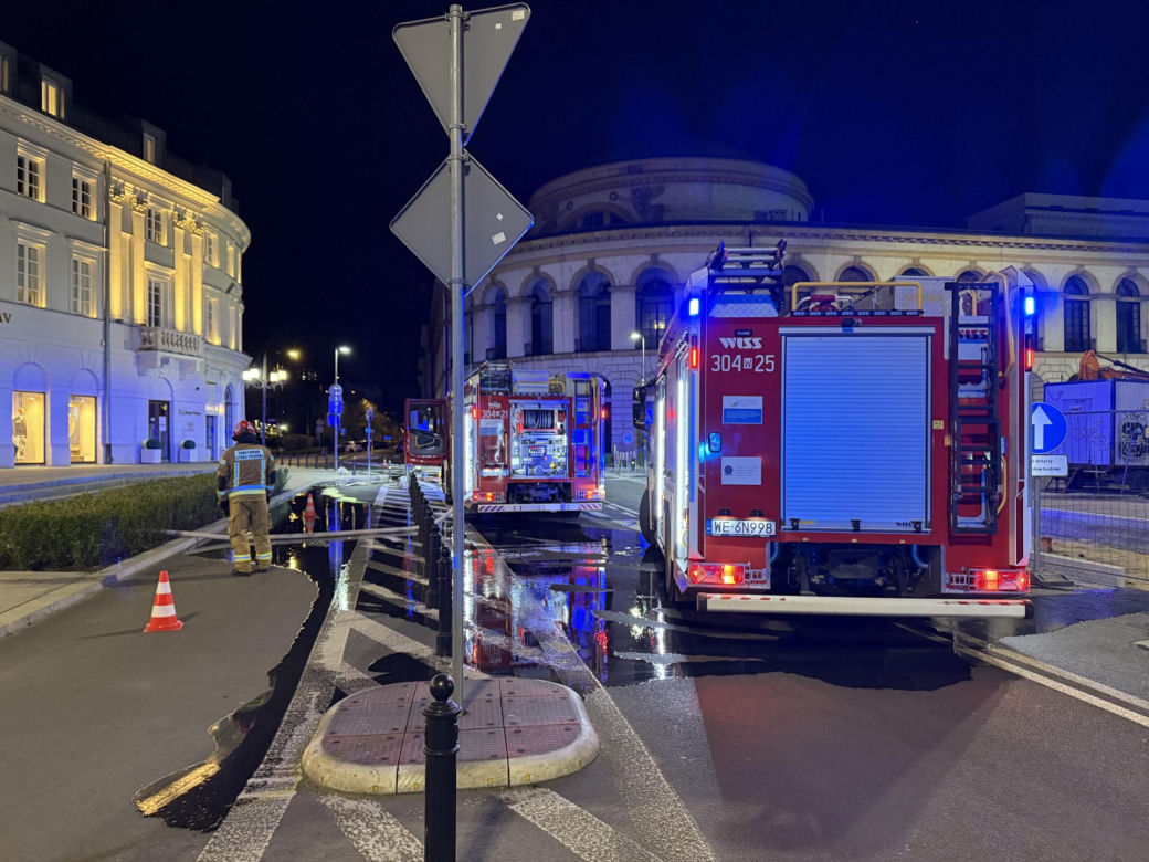 Pożar restauracji na placu Bankowym