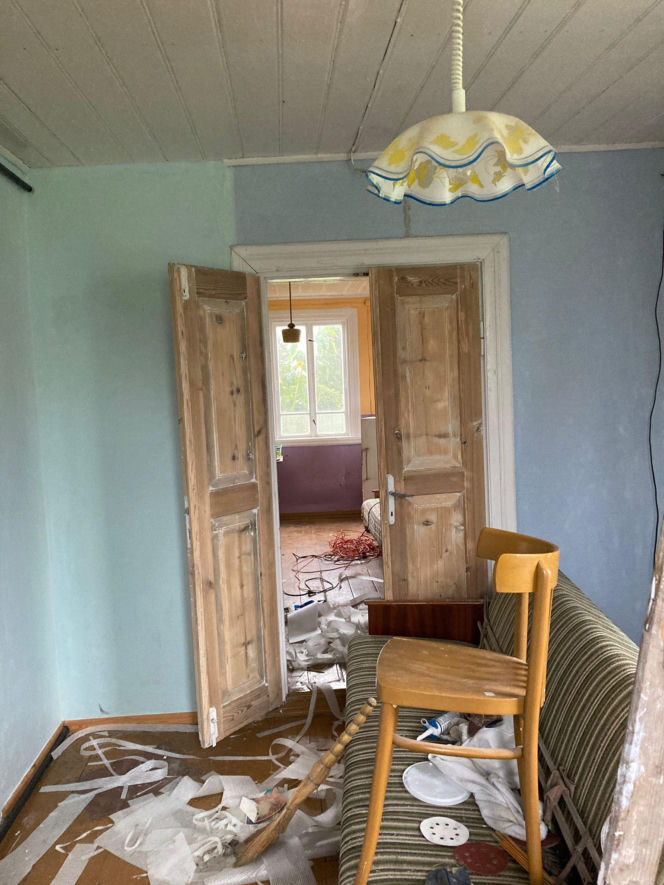 Salon przed remontem