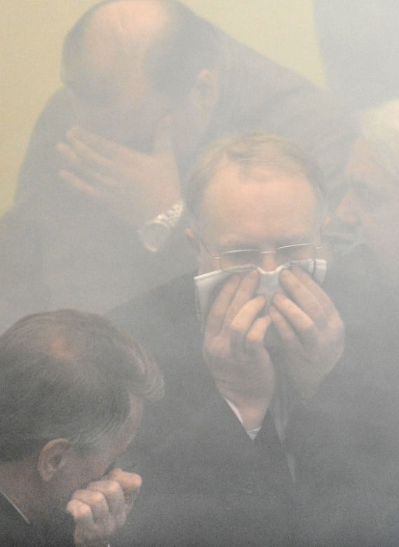Zamieszki w ukraińskim parlamencie 