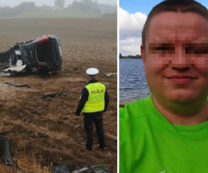 Pomorskie: Tragiczna śmierć strażaka. Chciał wyprzedzić, uderzył w drzewo