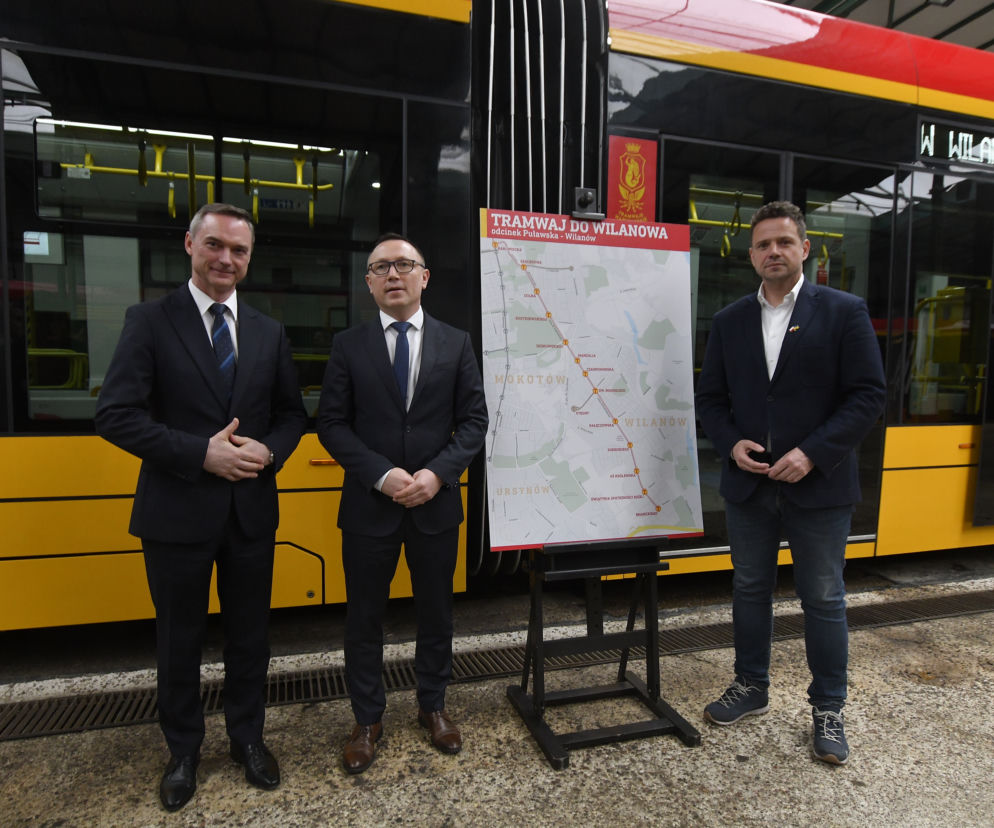 W pół godziny z Wilanowa do centrum. Umowa na nową trasę tramwajową podpisana