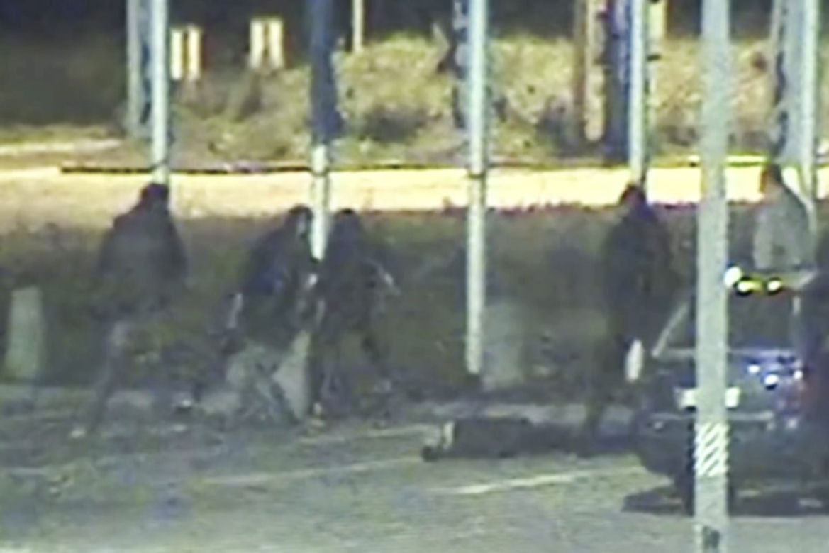 Atak zarejestrowany przez monitoring