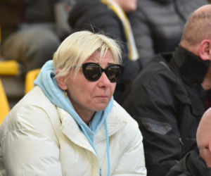 PRES Grupa Deweloperska Toruń - Stelmet Falubaz Zielona Góra, zdjęcia kibiców i zawodników ze sparingu na Motoarenie