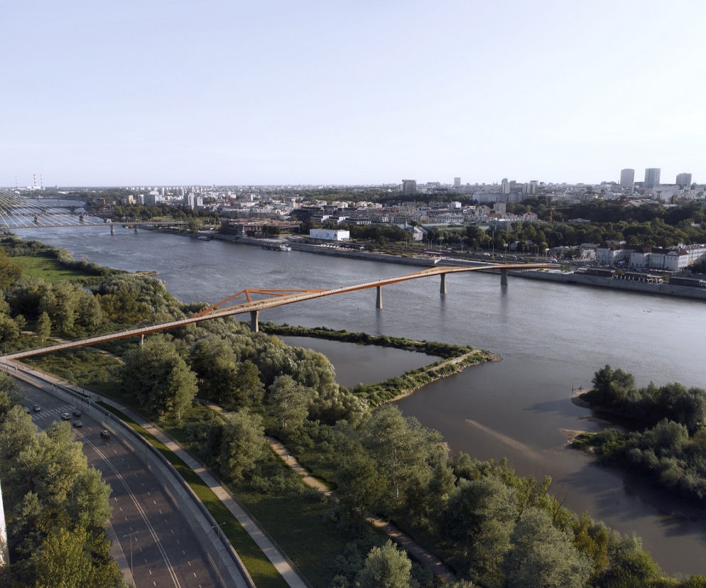 Wizualizacja mostu pieszo-rowerowego