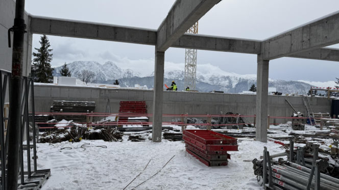 Budowa hotelu Salamandra w Kościelisku - luty 2026