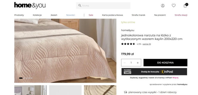Ta narzuta na łóżko z Action to prawdziwy hit! W Home&You zapłacisz aż 100 złotych drożej