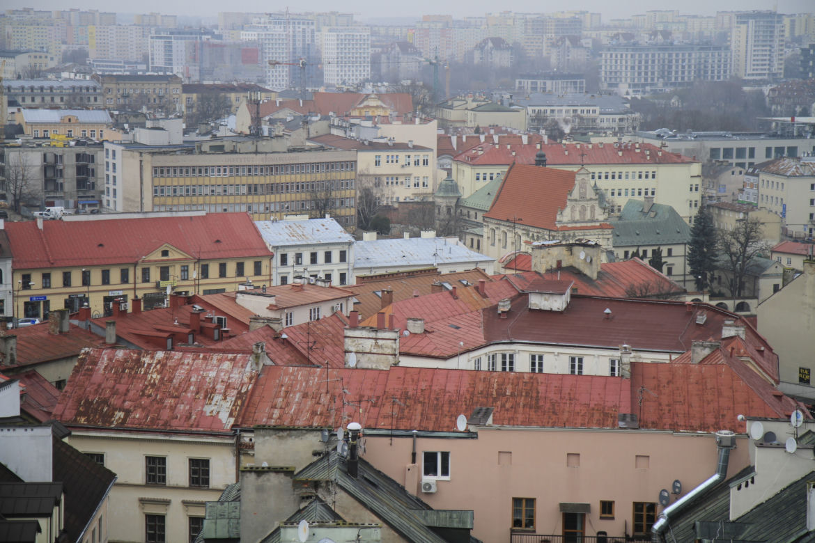 Panorama Lublina widziana z Wieży Trynitarskiej