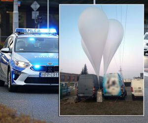 Balony wylądowały im na podwórku! Potem przyjechała policja