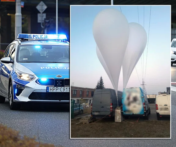 Balony wylądowały im na podwórku! Potem przyjechała policja