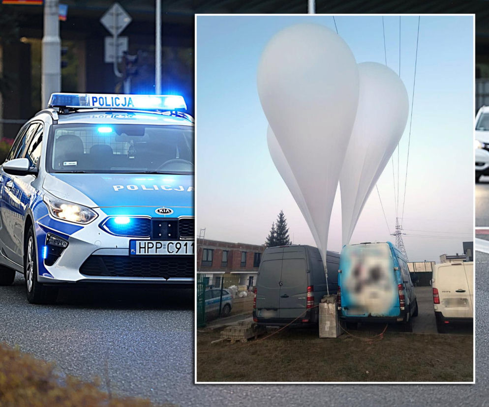 Balony wylądowały im na podwórku! Potem przyjechała policja