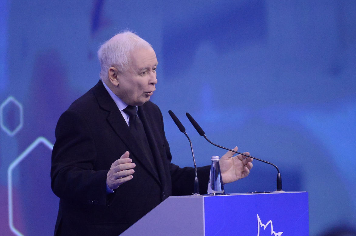 Jarosław Kaczyński na konwencji programowej PiS