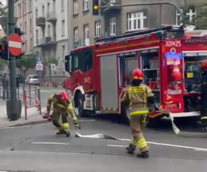 Pożar w centrum Krakowa! O krok od eksplozji. Miasto sparaliżowane