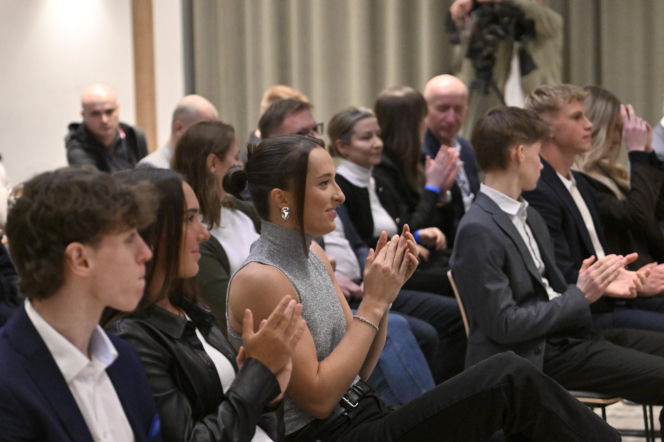 Iga Świątek i Daria Abramowicz na konferencji