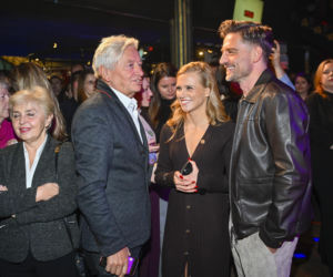 Agnieszka Kaczorowska i Marcin Rogacewicz na premierze spektaklu