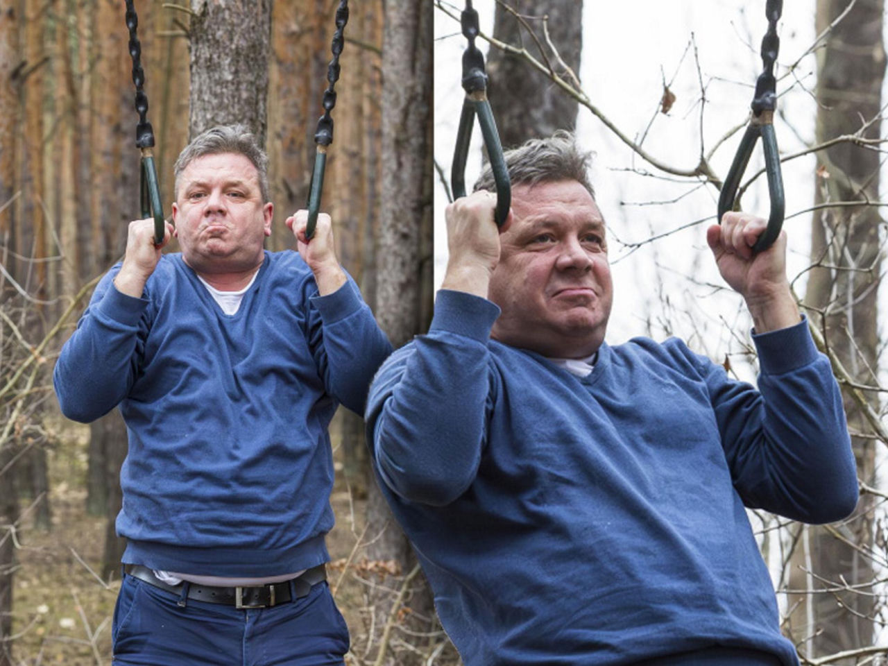 Przyłapaliśmy Michała Wójcika w lesie! Wziął się za ostre ćwiczenia [MAMY ZDJĘCIA]