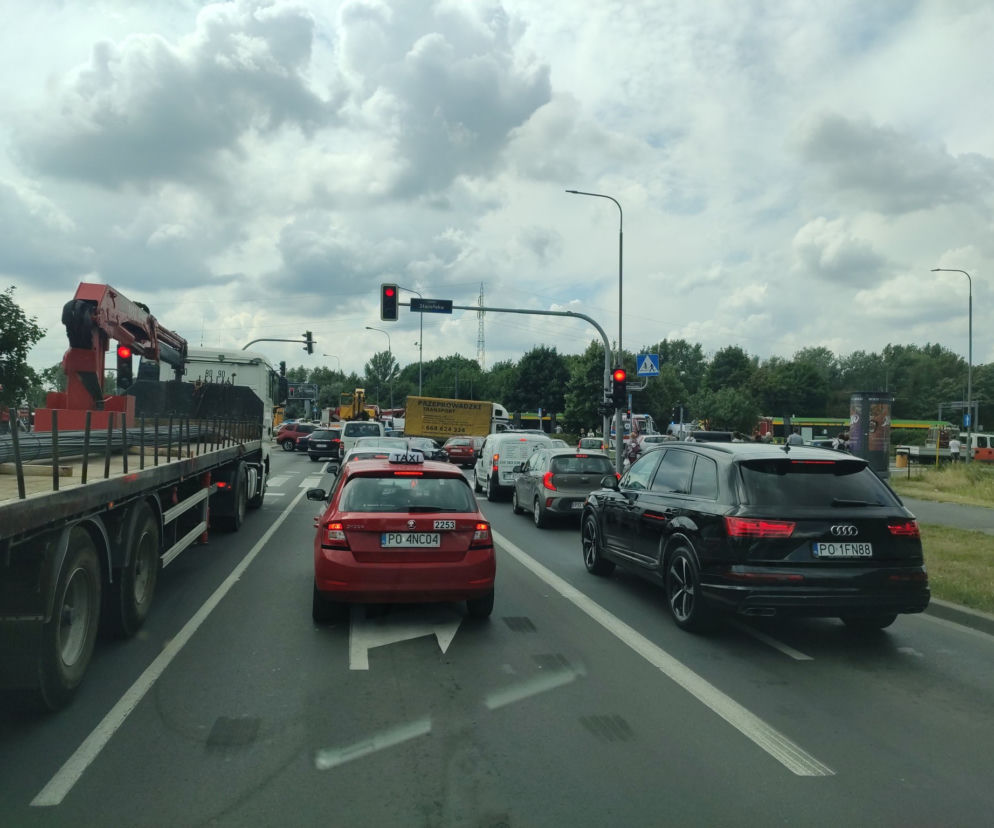 Wypadek tramwajów na rondzie Starołęka