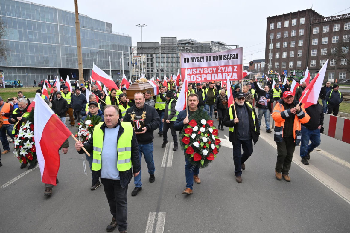 Wrocław. Protest rolników.
