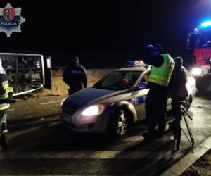 Wypadek autokaru na S3 koło Polkowic, 6.12.2018