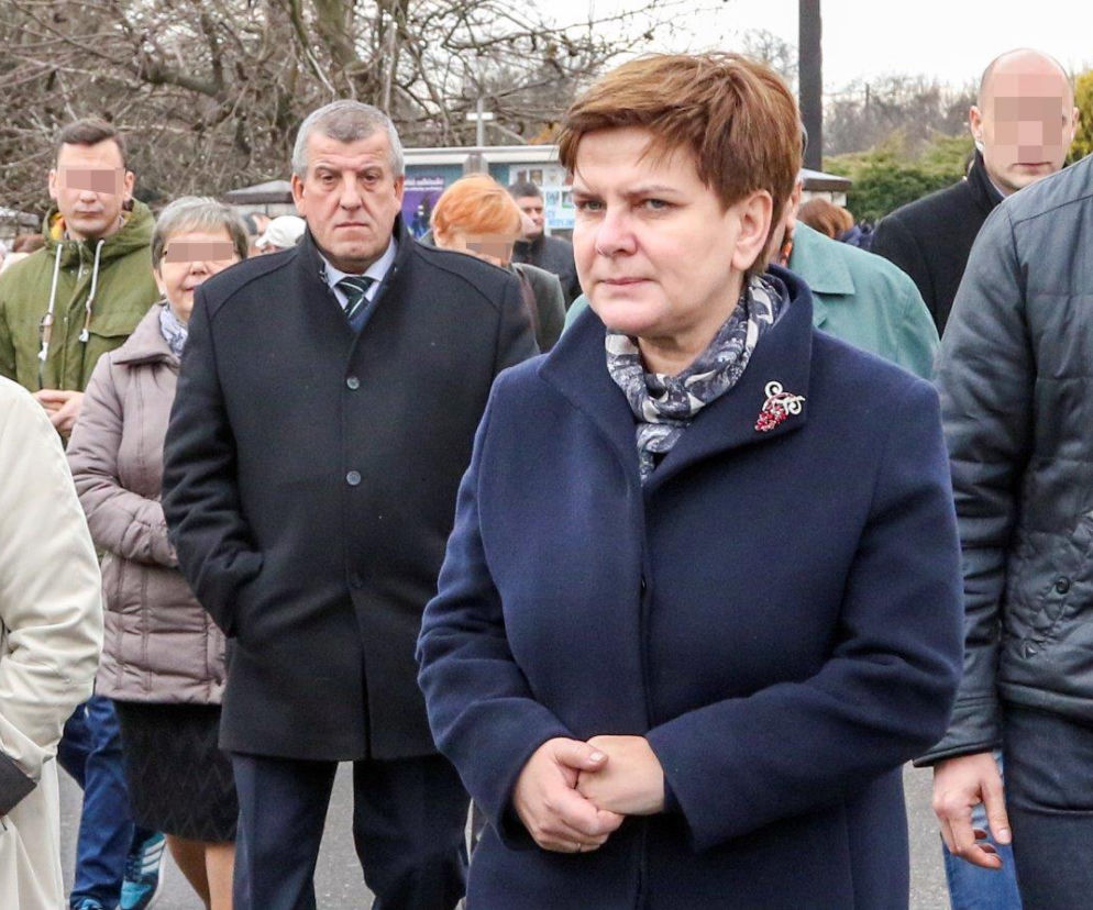 Beata Szydło z mężem na mszy