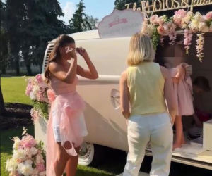 Klaudia Halejcio wyprawiła córce urodziny