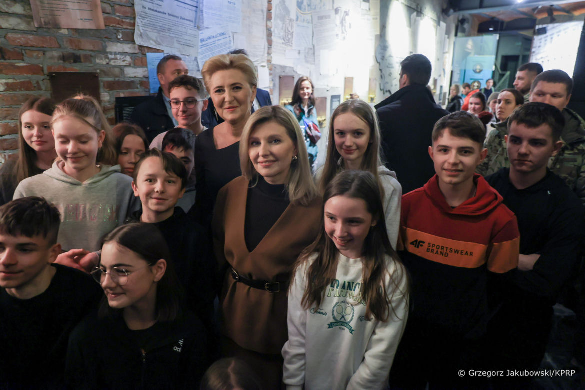 Ołena Zełenska i Agata Duda w Muzeum Powstania Warszawskiego