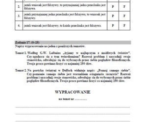 Matura próbna 2020 - filozofia