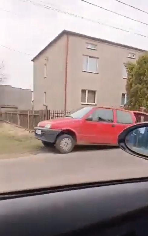 Wiózł cinquecento wielkie kawały drzewa. Auto ledwo jechało. W końcu zatrzymała go policja