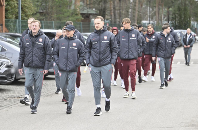 Polska - Albania. Reprezentacja Polski na spacerze