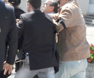 Atak na prezydenta Nicolasa Sarkozy'ego