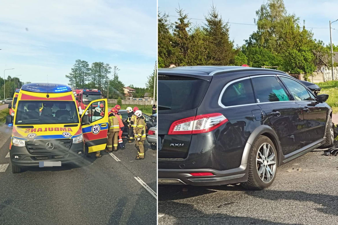 Potworne zderzenie pod Radomiem. Kierowca audi zmarł w szpitalu! [ZDJĘCIA].