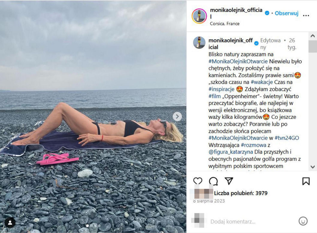 Monika Olejnik kusi dekoltem
