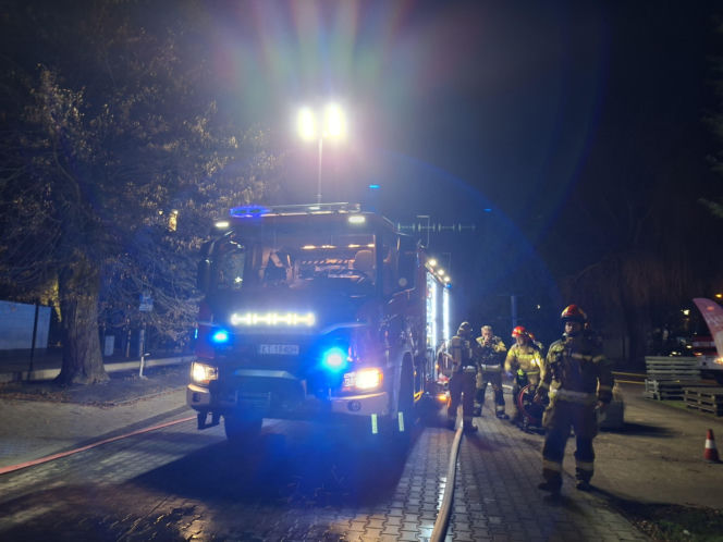 Pożar hali magazynowej przy ul. Kochanowskiego w Tarnowie