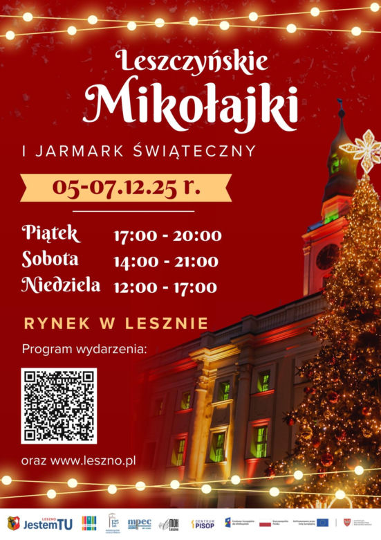 Świąteczny weekend w Lesznie. Od dziś do niedzieli Leszczyńskie Mikołajki i Jarmark Świąteczny