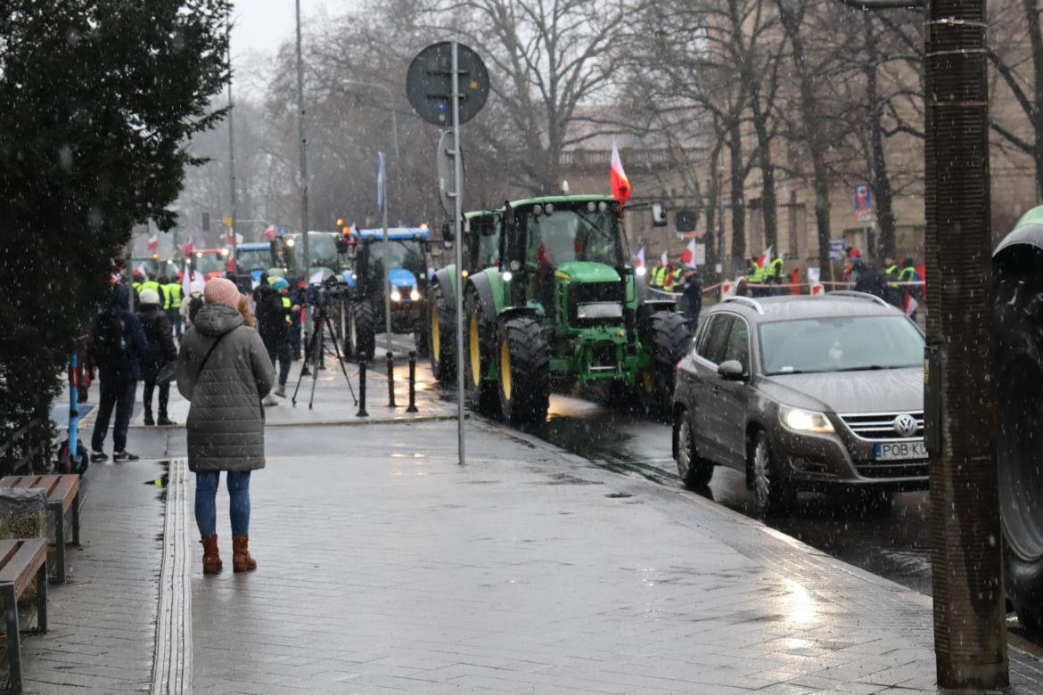 Protest rolników w Poznaniu 