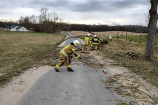 To były wietrzne święta Wielkanocne. Straż Pożarna z Iławy podsumowuje interwencje
