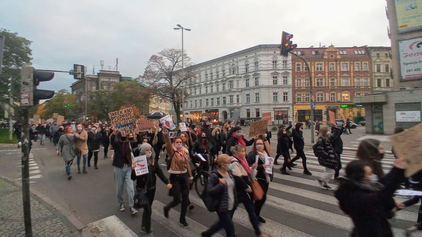 Protest kobiet w Szczecinie 27.10.2020