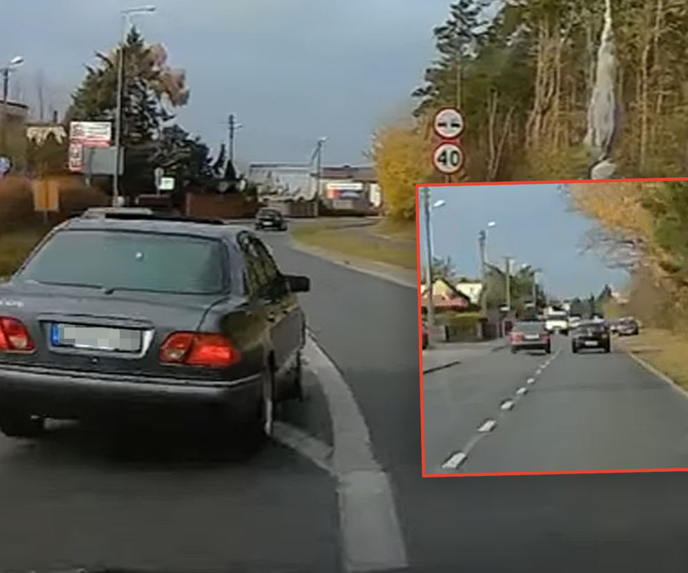 Jechał Mercedesem jak świr