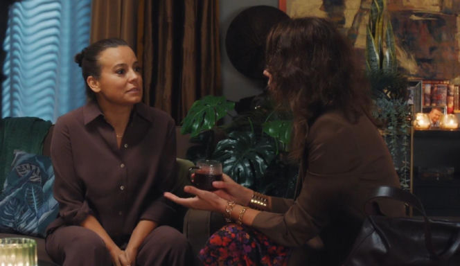 M jak miłość odc. 1917. Magda (Anna Mucha), Paulina Lipska (Maria Wieczorek)