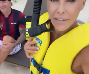 Małgorzata Rozenek i Radosław Majdan nurkują  Malediwach