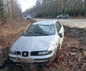 Dachowanie na drodze Starachowice - Lubienia