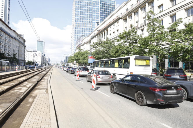 Remont torów na Jerozolimskich
