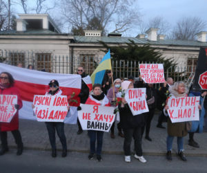 Kijów-Warszawa jedna sprawa. Kolejny protest pod ambasadą Rosji