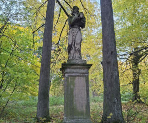 Ma ponad 125 lat i stoi obok dawnego dworu. Niezwykła figura w świętokrzyskiej wsi