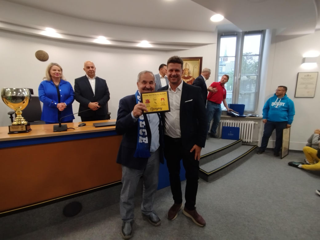 Społeczność sportowców i kibiców rugby z Siedlec uczciła największy z dotychczasowych sukcesów w historii klubu